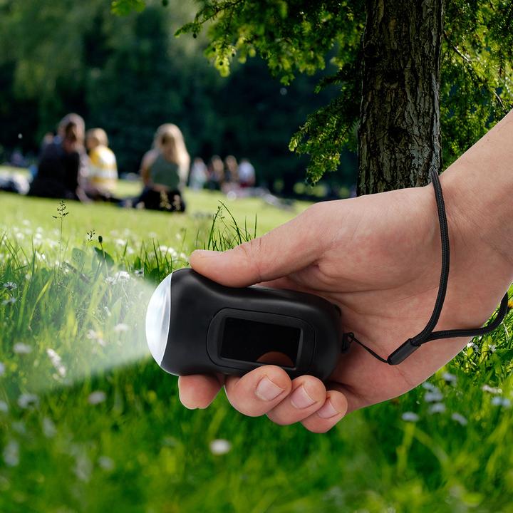 Actual product image Casativo Set of 2 dynamo torches with solar panel (9.30 cm, 20 lm)