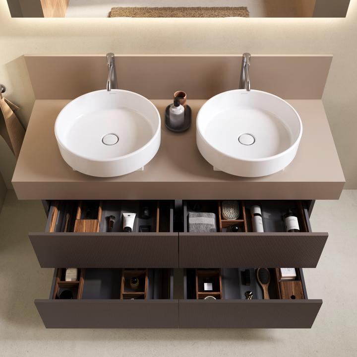 Actual product image Duravit Console Balcoon rectangulaire, 2 découpes des deux côtés, 1400x550x370mm, BA90610IFIF0000