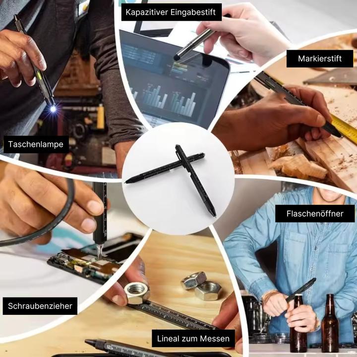 Produktbild Hermex 8in1 Multi-Kugelschreiber (8 Funktionen)