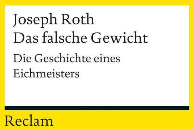 Produktbild Das falsche Gewicht (Deutsch, Joseph Roth, 2013)