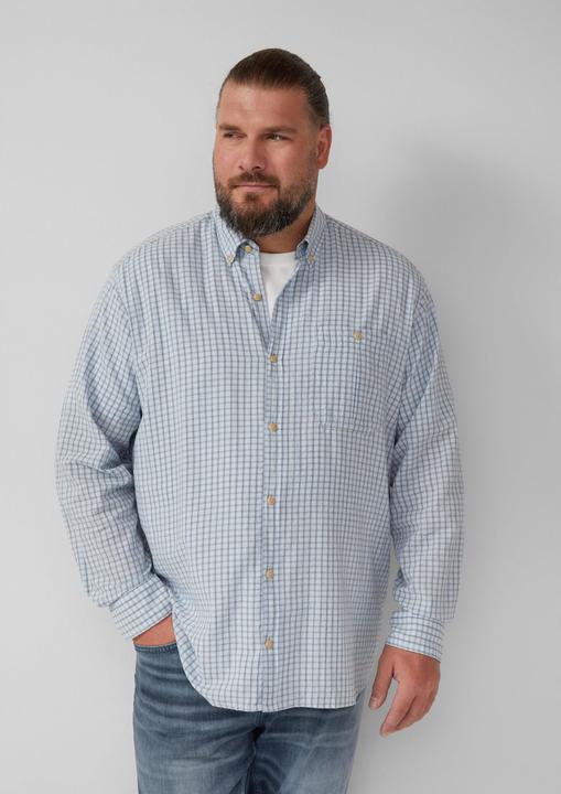 Immagine prodotto s.Oliver Hemd Regular Fit: Gewaschenes Hemd mit Karomuster (4XL, XXL)