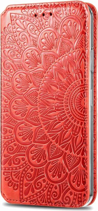 Produktbild König Design Hülle Handy Schutz für Samsung Galaxy S20 FE Case Flip Cover Tasche Etuis Rot (Samsung Galaxy S20 FE)