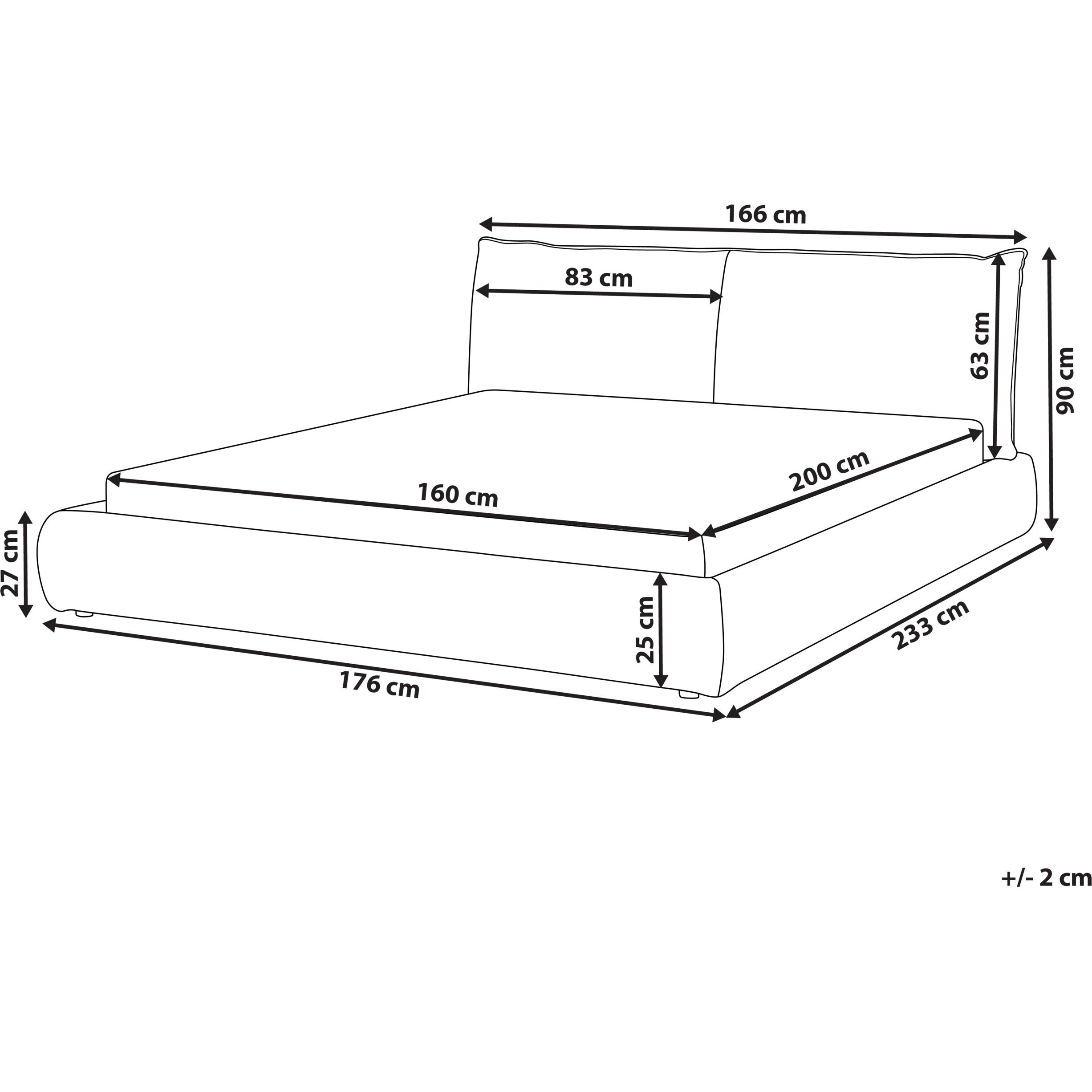 Thumbnail - Beliani, Bett, Vinay (160 x 200 cm)