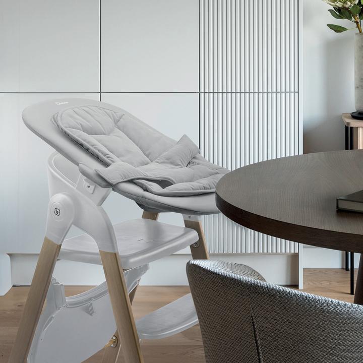 Actual product image BabyGo Levels Newborn Highchair weiss/Holzoptik (Highchair)