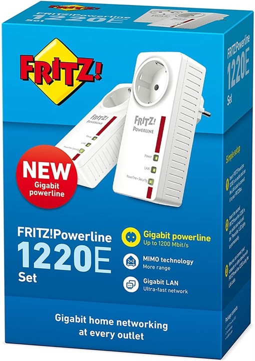 Produktbild AVM FRITZ!Powerline 1220 Set International (1200 Mbit/s)