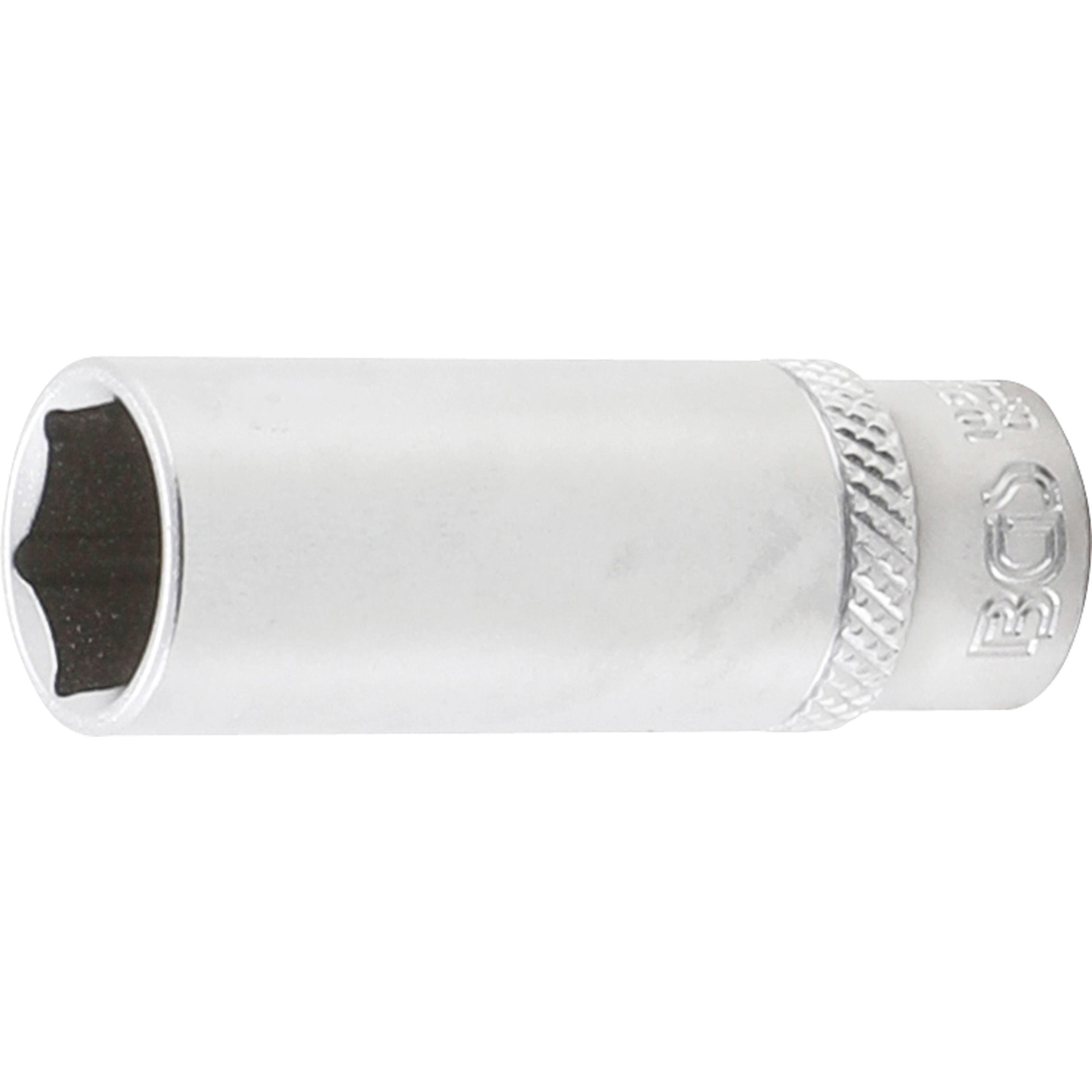 BGS, Steckschlüssel + Stecknuss, Steckschlüssel-Einsatz Sechskant, tief Antrieb Innenvierkant 6,3 mm (1/4") SW 13 mm (13...