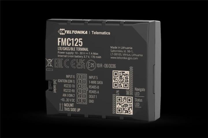 Actual product image Teltonika FMC125, 4G/LTE Tracker, Dual SIM