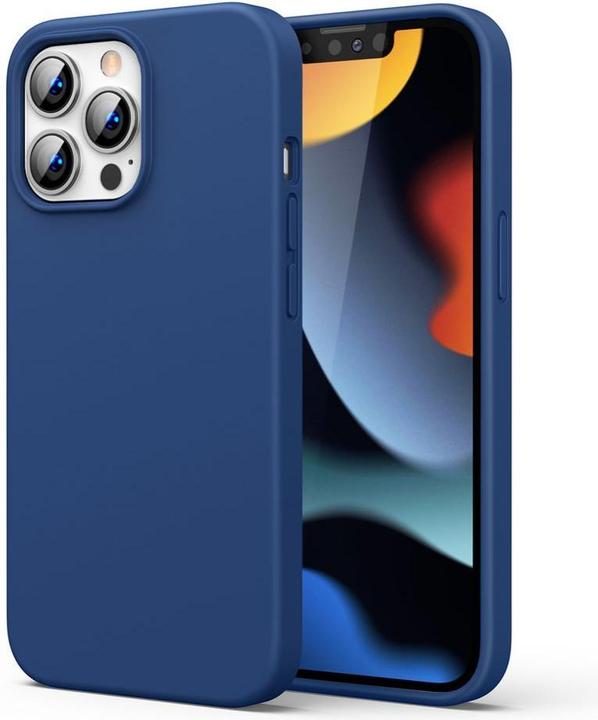 Actual product image Ugreen Protective Silicone Case rubber flexible silicone case cover for iPhone 13 Pro Max blue (Apple iPhone 13 Pro Max)