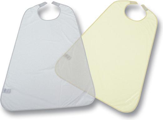 Immagine prodotto Suprima Tablier bavoir in PVC lavable avec fermeture velcro blanc (Mangiare)