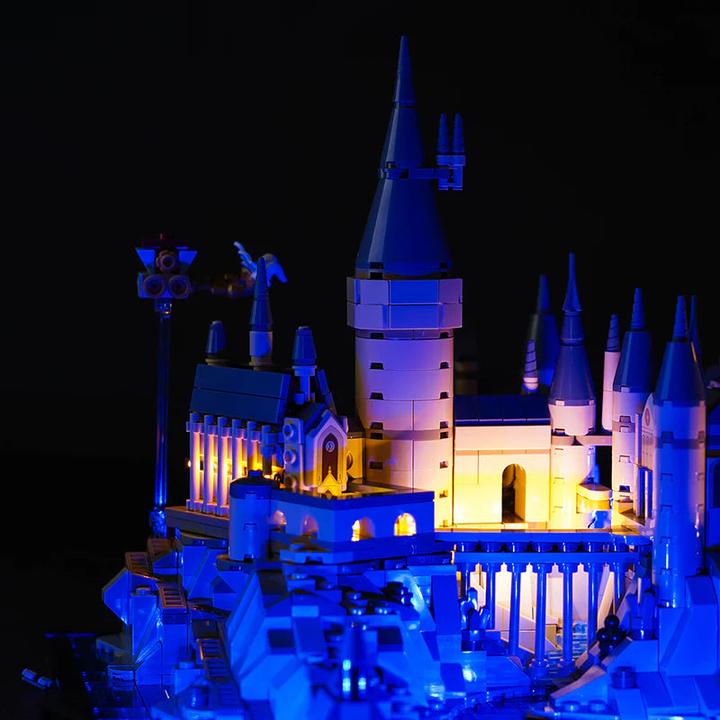 Produktbild BrickBling LED Licht Set für LEGO Schloss Hogwarts mit Schlossgelände (76419) inkl. Fernbedienung