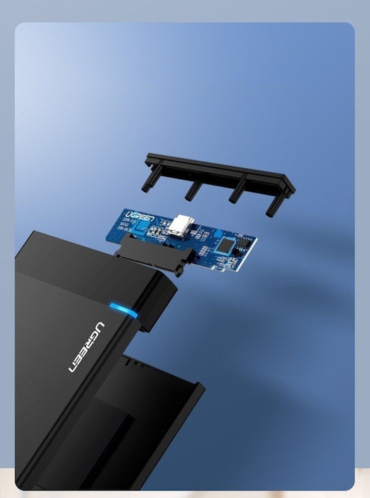 Actual product image Ugreen USB-A 3.0 to 2.5" SATA Hard Drive Enclosure (5Gbps) (2.5")