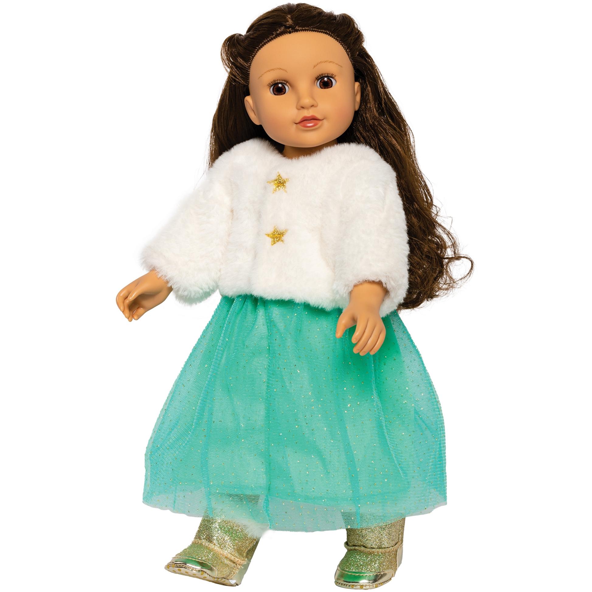 Thumbnail - Heless Puppen-Plüschjacke "Yuki" mit Tüllrock, Gr. 35-45 cm