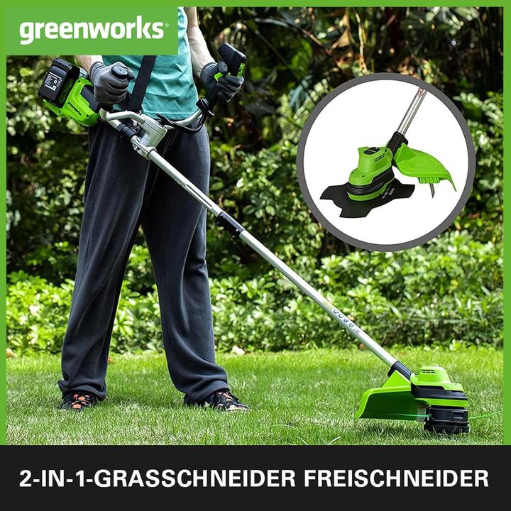 Actual product image Greenworks Brushless Cordless String Trimmer with Harness (Trim line)
