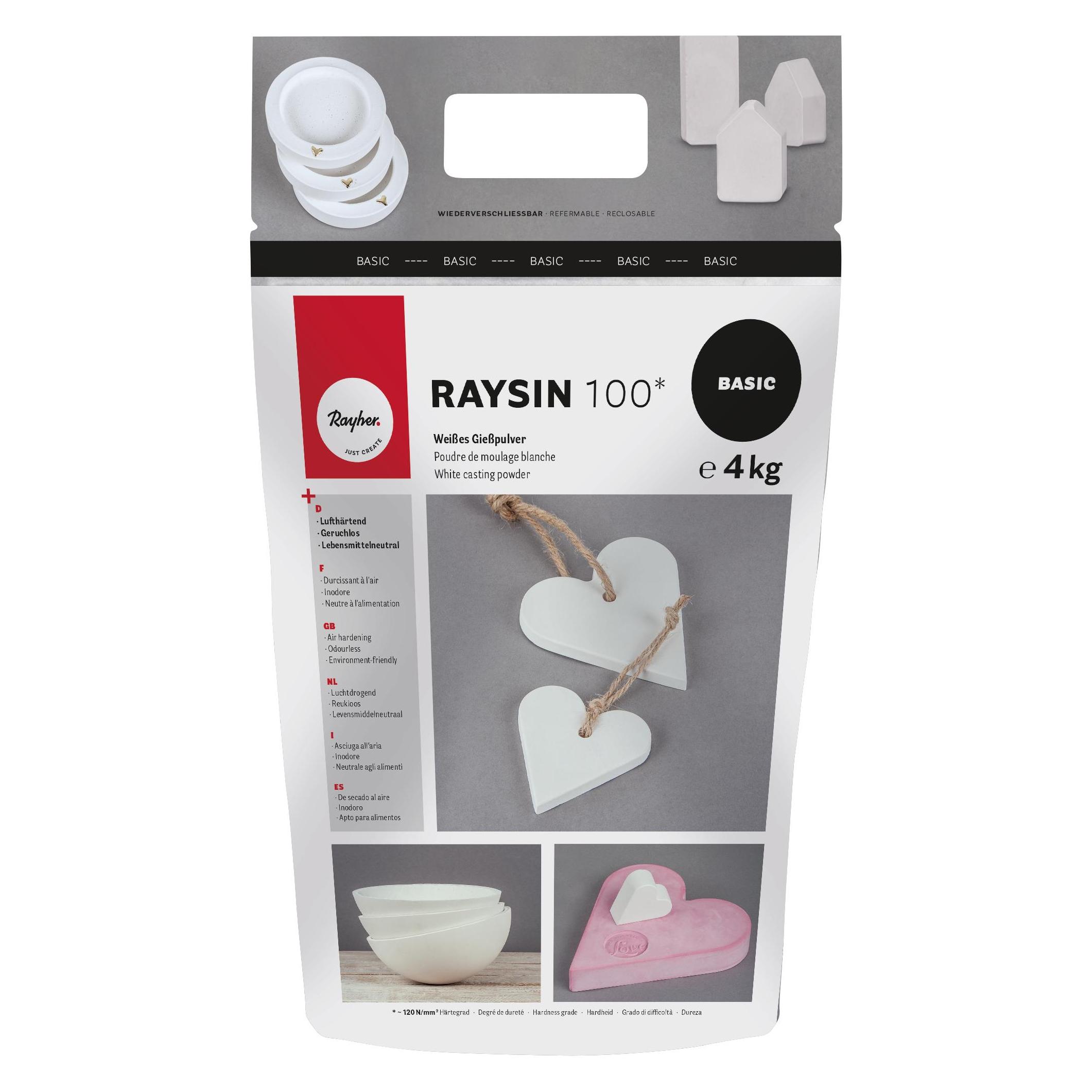 Rayher Gietpoeder Raysin 100, Wit, 4 Kg