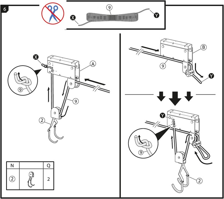 Produktbild P4B Fahrrad Deckenhalterung (bis 57kg)
