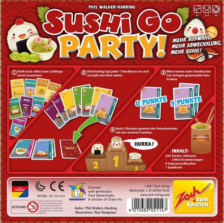 Produktbild Zoch Sushi Go Party (Deutsch)
