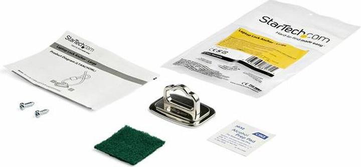 Image du produit StarTech LTANCHORL Ancrage de câble de sécurité pour ordinateur portable (acier, grand, ancrage pour table)