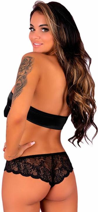 Produktbild LivCo Corsetti Fashion Love Story Lc 90679 Panty Mit Schrittfreien Ohne Schwarz (M)