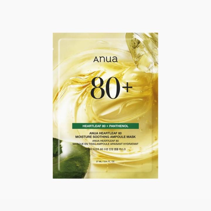 Actual product image Anua Heartleaf 80 Moisture Soothing Ampoule Mask 27ml - Soothing Face Mask (27 ml)