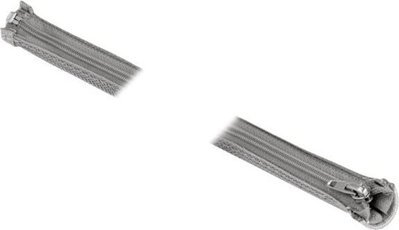 Actual product image Delock Braided hose with zipper heat resistant 2 m x 30 mm gray (Cable conduit, 200 cm)