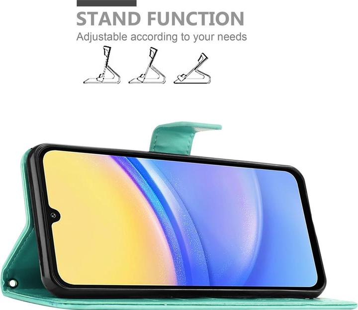Produktbild Cadorabo Hülle für Samsung Galaxy A16 mit Blumen Muster (Samsung Galaxy A16)