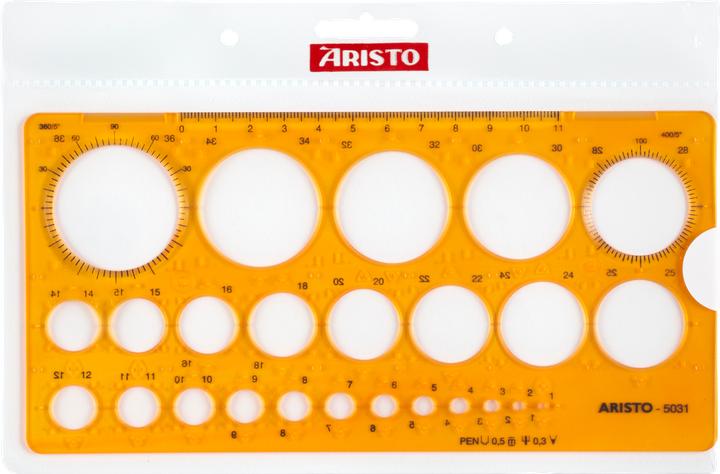 Actual product image Aristo Circle template (20 cm, Plastic)