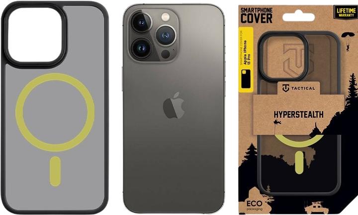 Image du produit Tactical Couverture MagForce Hyperstealth 2.0 pour iPhone 13 Pro Noir/Jaune (Apple iPhone 13 Pro)