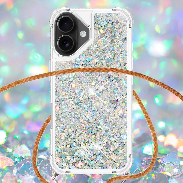 Immagine prodotto Cover-Discount iPhone 17 - Glitzer Hülle mit Kordel (Apple iPhone 17)
