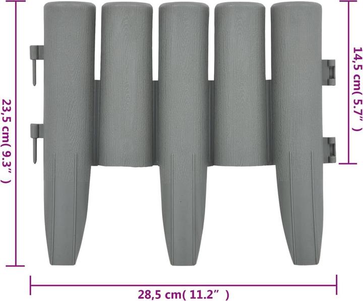 Actual product image vidaXL Rasenkante (1000 cm)