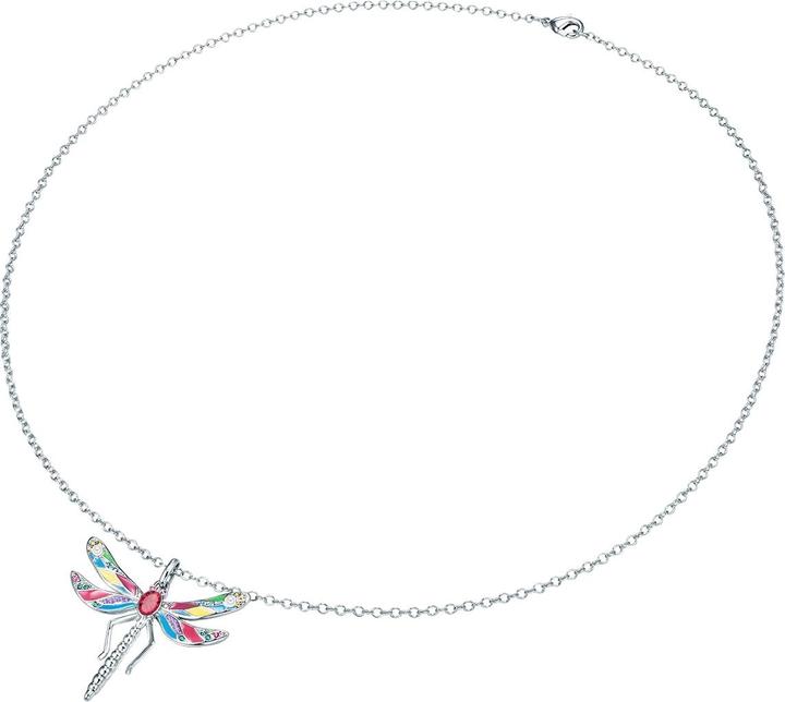 Immagine prodotto Lulu & Jane Libellula da donna in ottone decorata con cristalli di Swarovski® pearl (synth.) argento 61,0 cm - (Ottone 100%, 61 cm)