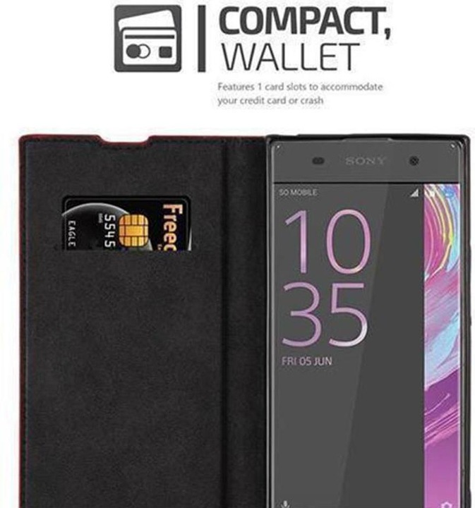 Actual product image Cadorabo Book Invisible Magnet Cover (Sony Xperia XA)
