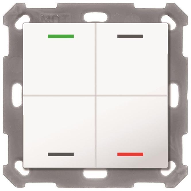 MDT BE-TAL5504.01 Luce a pulsante 55 4gang