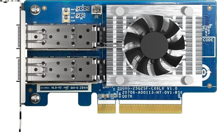 Produktbild QNAP Dual-port SFP28, 25GbE, network expansion card, low-profile form factor, PCIe Gen4 x8