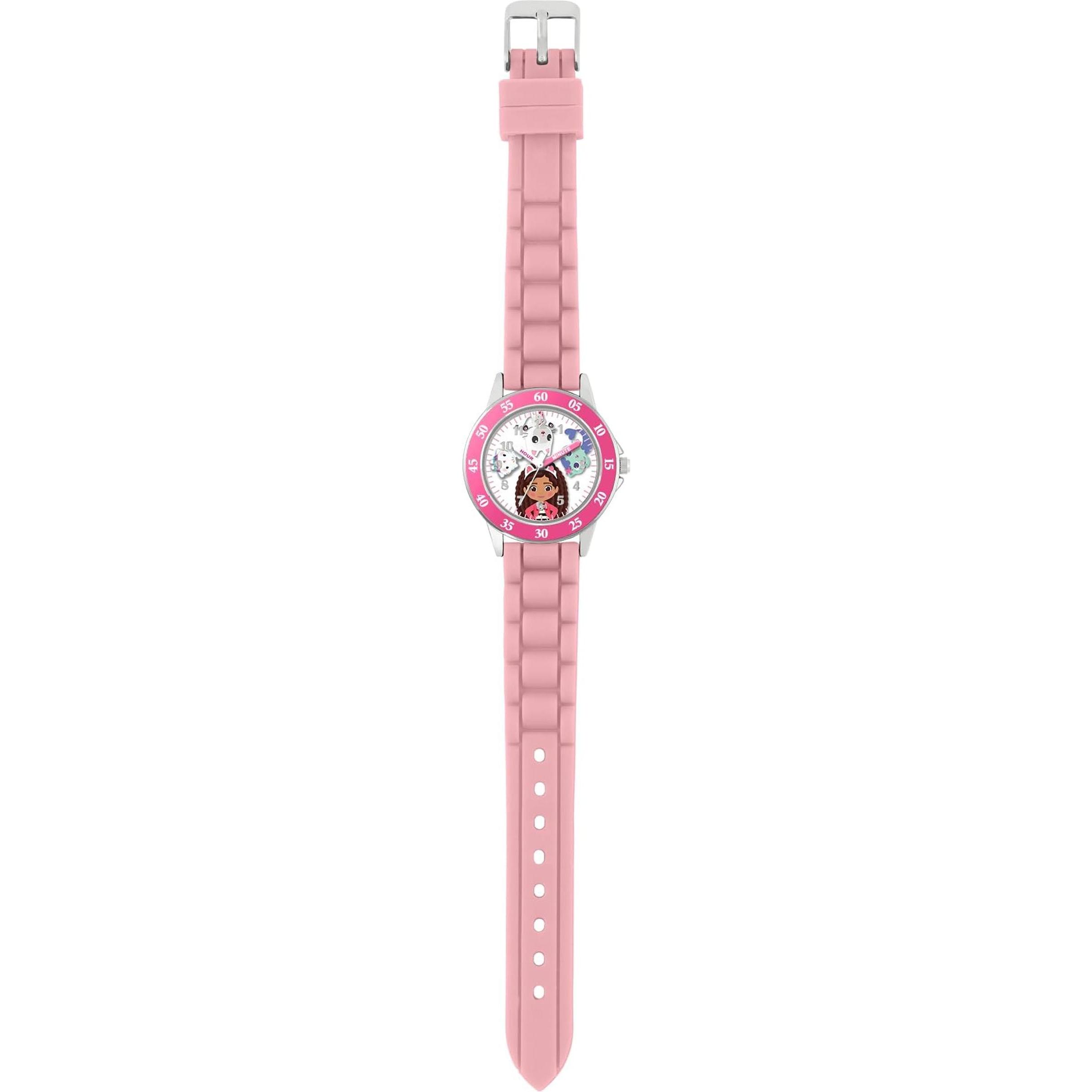 Thumbnail - Disney, Armbanduhr, Gabby's Dollhouse Time Teacher, Rosa, (Analoguhr)