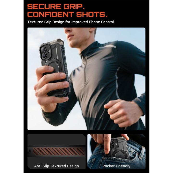 Actual product image Supcase UB Grip Mag MagSafe Case für iPhone 17 - Schwarz (Apple iPhone 17)