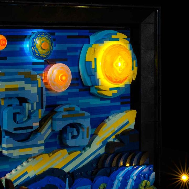 Image du produit Light my bricks LMB 2.0 Kit d'éclairage LED pour LEGO 21333 Vincent van Gogh - Nuit étoilée