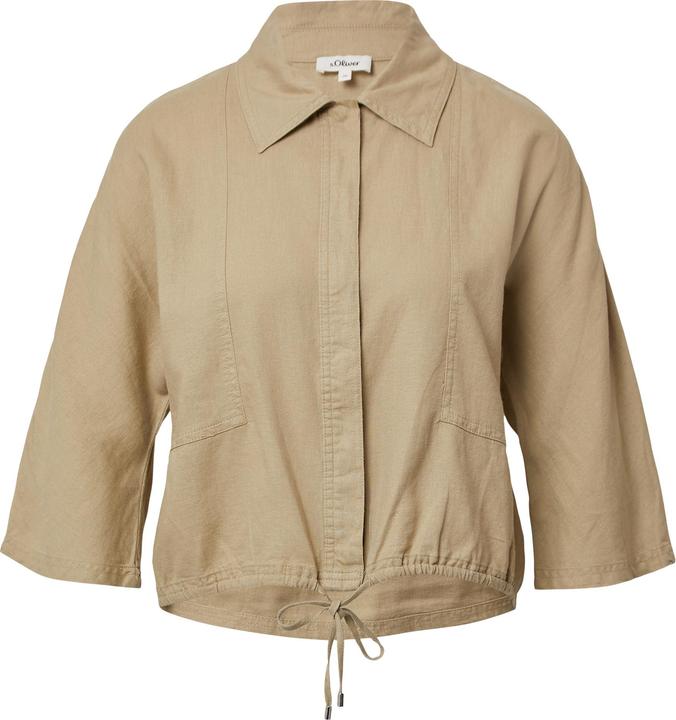 Actual product image S.Oliver Bluse Leinenmix-Bluse im O-Shape mit Fledermausärmeln (36)