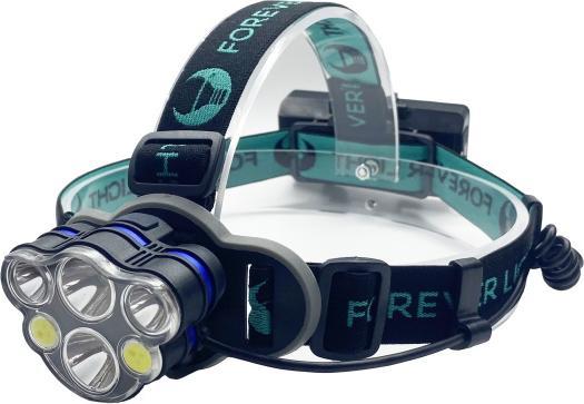 Image du produit Forever Lampe frontale LED Ultra T6 2x 10W + XP-E 2x 3W 500lm 2x 18650 1200mAh Li-Ion Light (500 lm)
