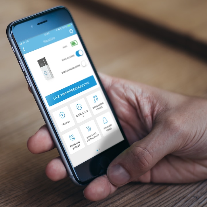Produktbild Ring Video Doorbell 2 (App, WLAN, Kabellos, Kabelgebunden)