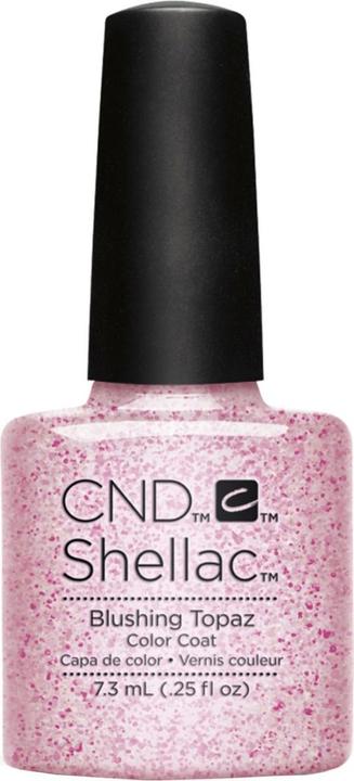 Actual product image CND Shellac - Color Coat Blushing Topaz (Glitter, Rose, UV gel varnish)