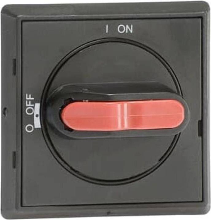 Actual product image ABB Rotary handle black 1 OFF &amp 1 ONfor OT16...40FT/OTDC16...32FTIP65, 1 hole Ø22.5 Mounting