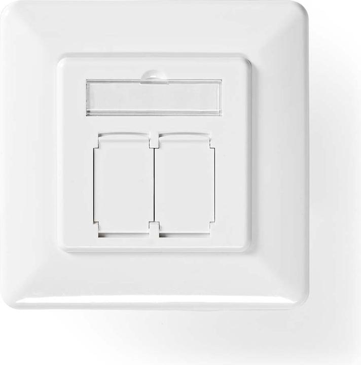 Productafbeelding Nedis Netwerk wandcontactdoos | inbouw | 2-poorts poort(en) | CAT7 | recht | contactdoos | verguld | PVC