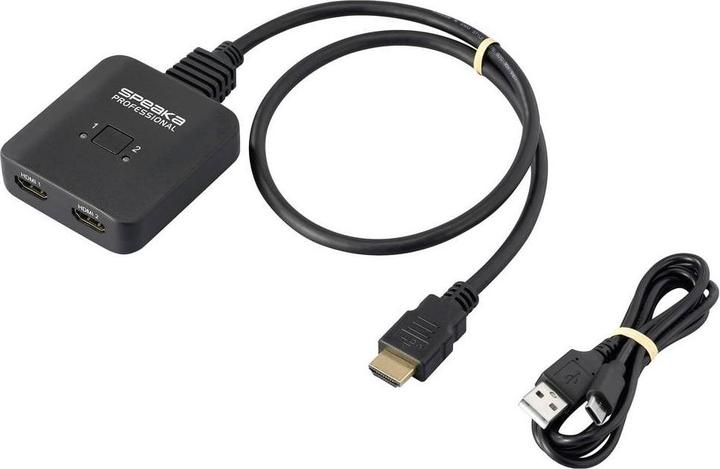 Actual product image SpeaKa Professional SP-HDMIBS-100 2+1 Port HDMI-Switch bidirektional verwendbar