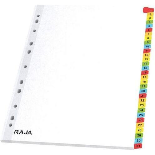 Raja, Ordner Zubehör, Register 1-31 31-teilig Mehrfarbig