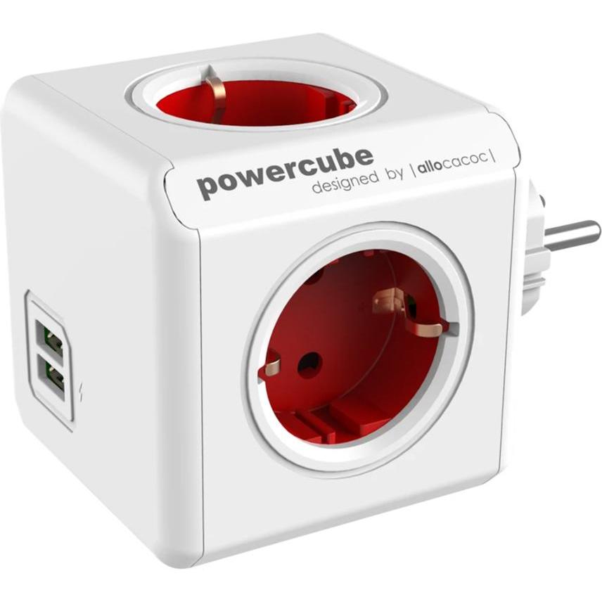 Allocacoc, Steckdosenleiste, PowerCube Original USB Type F für Extended Cubes (4 x, CEE 7/4)