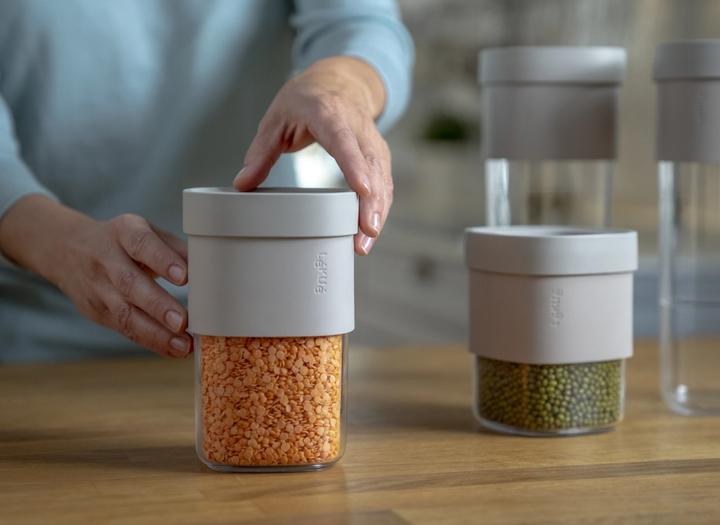 Produktbild Lékué Flip Aufbewahrungsbox M grün, 0.6-0.85l (0.85 l)