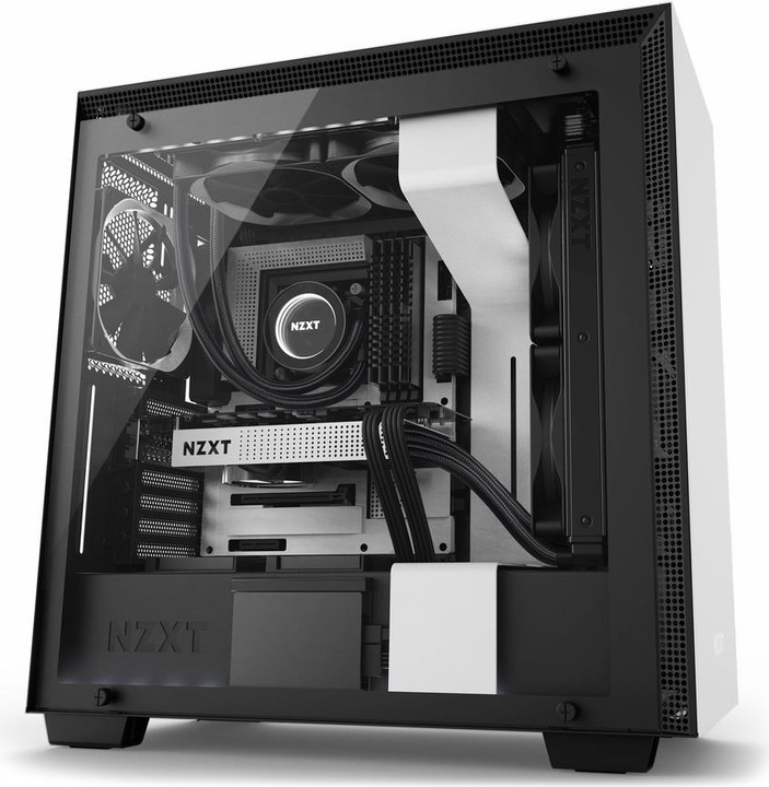 Produktbild NZXT H700i - White (ATX, mATX, Mini-ITX, E-ATX)