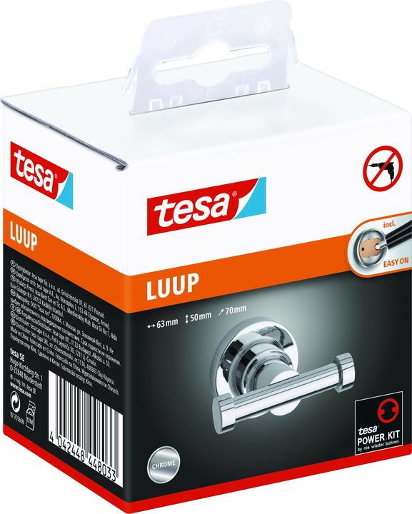 Actual product image tesa LUUP Coat hook incl. adhesive solution without drilling