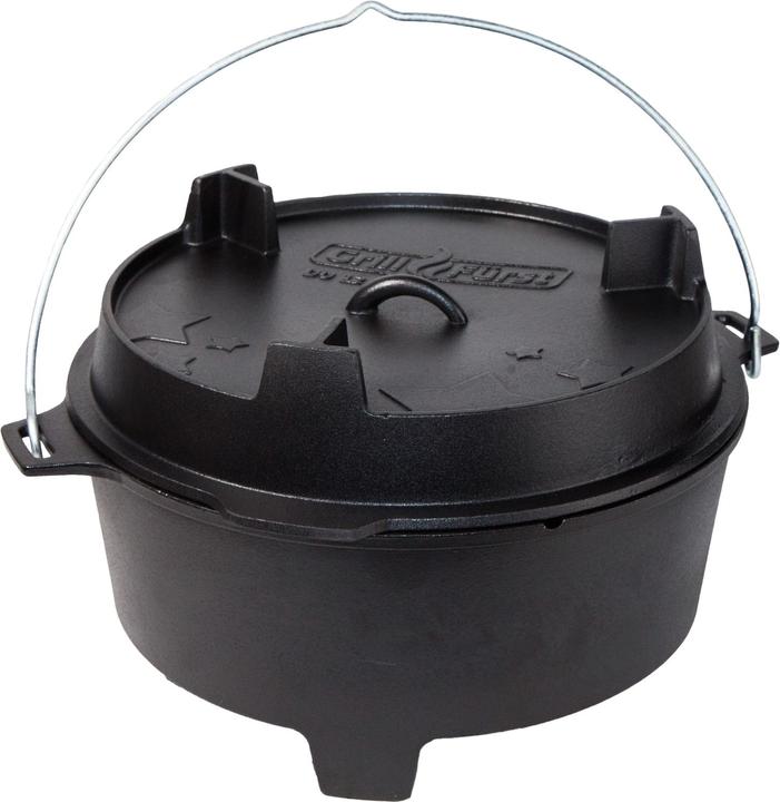 Segretto Cookware Forno olandese in ghisa smaltata, 1,7 litri, nero