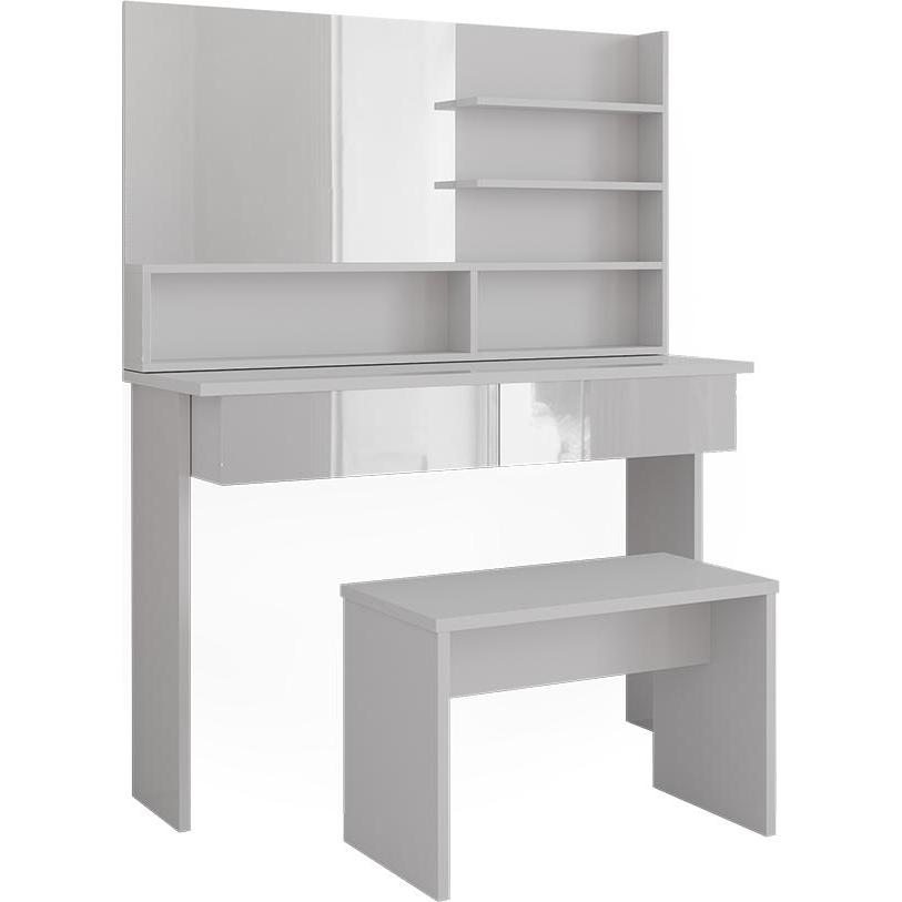 Vicco, Schminktisch, Azur mit Hocker